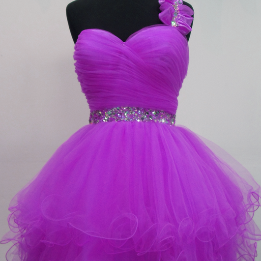 short purple puffy prom dresses Amazon.com: AOMEI Women's Plus Size 3D Butterfly Tulle Purple Homecoming  Dress Short Illusion Round Neck Puffy Sleeve A-Line Prom Dresses (1X,Purple)  : Clothing, Shoes & Jewelry
