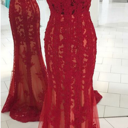 Sleeveless Sweetheart Neck Pleated Sheath Slit Dress Red