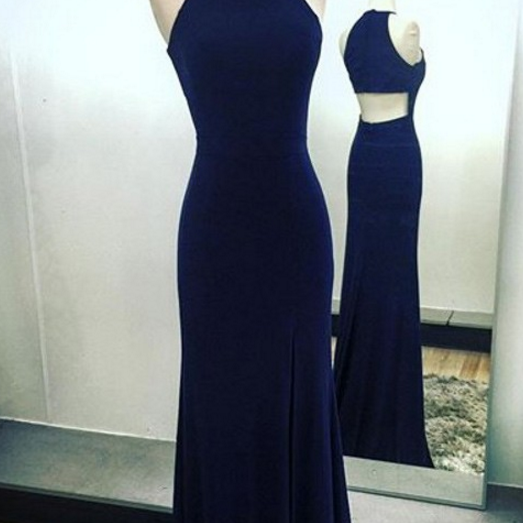 Hye Split Skirt Gown (Navy)