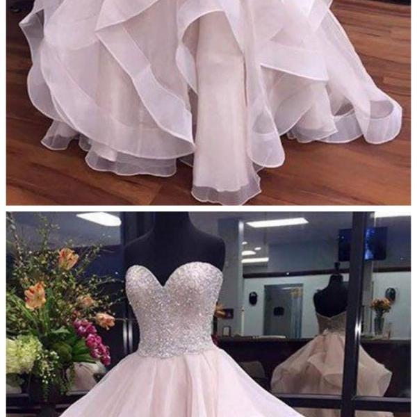 A Line V Neck Cap Sleeves Beadings Green Chiffon Prom Dress LBQ3905 main image 1