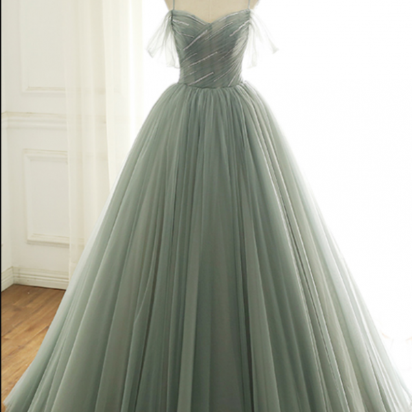 Elegant Tulle Long Prom Gown on Luulla