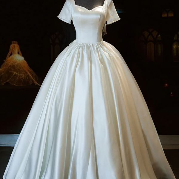 Wedding Dresses Sweetheart Satin Long Bridal Dress Wedding Dress on Luulla
