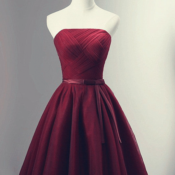 Homecoming dresses, Beautiful Simple Tulle Short Party Dress, Knee Length Prom Dress
