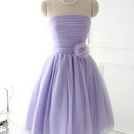 Pretty Dusty Blue Scoop Neckling Short Sleeves Long Lace Prom Dress main image 1