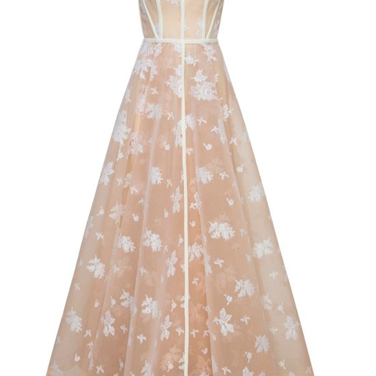 Formal Sweetheart Sleeveless A-line Tulle Long Evening Prom Dresses Online, OLP772