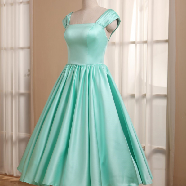 Homecoming Dresses,Tea Length Semi Formal Occasion Party Dress