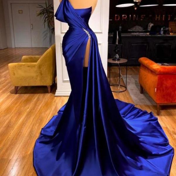 Prom Dresses,Blue Prom Dress,evening Dress,fashion Prom Dress,sexy Party Dress