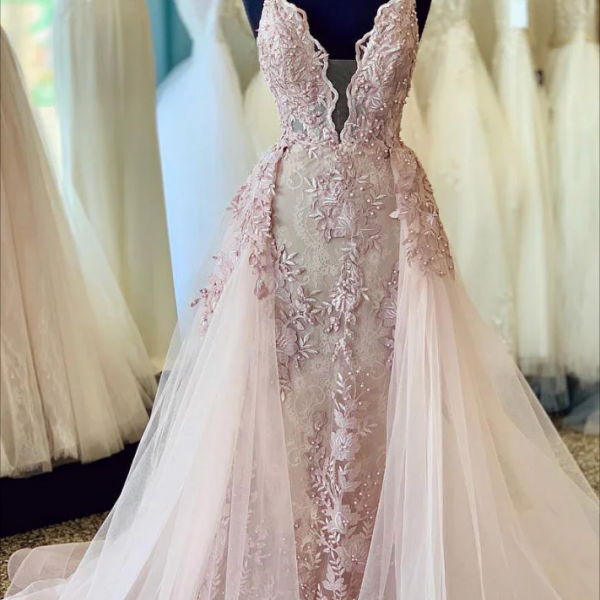 Blush Pink A-line Short Prom Dress With Layered Tulle Skirt on Luulla