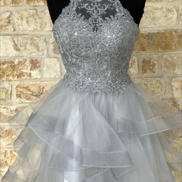 Gorgeous Mermaid Sleeveless V-neck Tulle Crystal Prom Dresses main image 1
