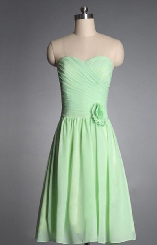 Short Bridesmaid Dresses, Custom Bridesmaid Dresses, Green Dress