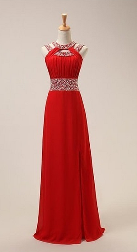 Red Prom Dresses,open Back Prom Gowns,backless Prom Dresses,sparkle ...