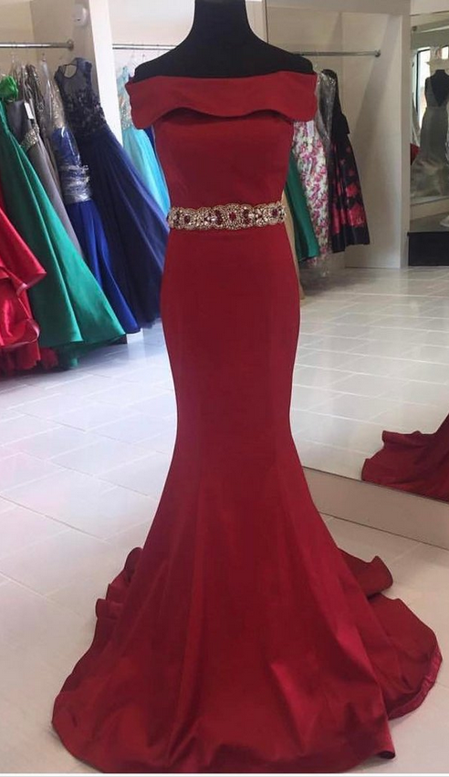 Charming Prom Dress,sexy Prom Dress, Mermaid Evening Dress,sweep Train ...