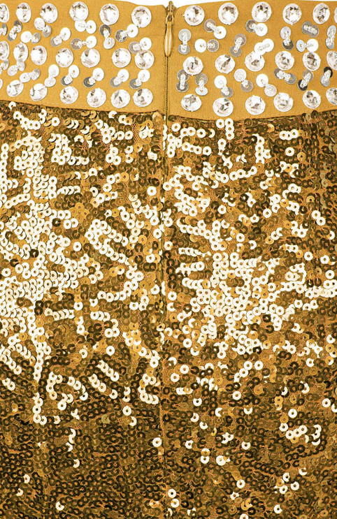 S Paillettes Partie Robe Dos Nu De Split Longue Robe De Soir?�e Abendkleider Or on Luulla