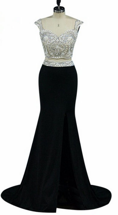 Robe De Bal Asymétrique Une Épaule En Satin Corail - Taille 6, Perles, Longueur Longue