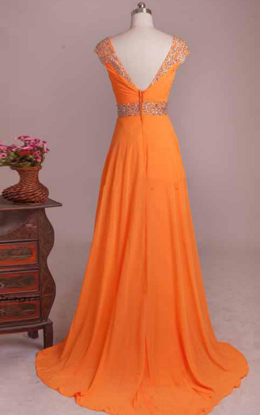 New Prom Dresses, Cap Sleeves Evening Dresses , Bridesmaid Dresses