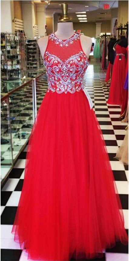 Red Gown And Ball Gown, Evening Dress. on Luulla